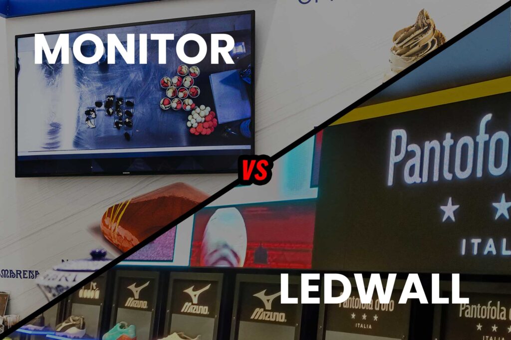 Schermo ledwall o monitor, la scelta vincente per il tuo store